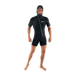 traje shorty de neopreno con capucha flex evo 5 mm man