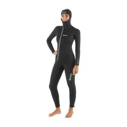 traje de neopreno con capucha integrada para mujer 7 mm