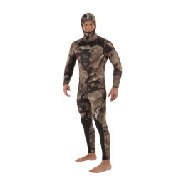 traje de apnea neopreno de dos piezas de chaqueta y pantalón con tirantes royal