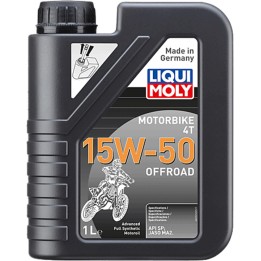 aceite de motor sintético para moto de 4 tiempos en botella advanced full 4t 15w-50 1l