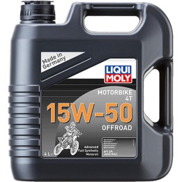 aceite de motor sintético para moto de 4 tiempos en garrafa advanced full 4t 15w-50 4l