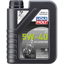 aceite de motor sintético para moto de 4 tiempos en botella advanced full 4t 5w-40 hc 1l