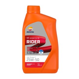 aceite lubricante para motor rider high mileage 4t 25w-50 1l