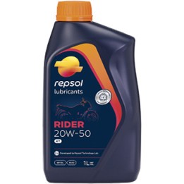 aceite lubricante para motor rider 4t 20w-50 1l