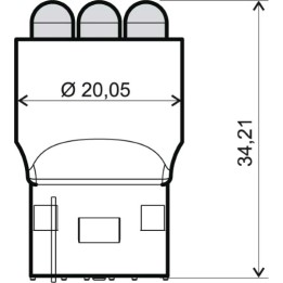 orange led-pære til motorcykel 12v t20 246.510.531