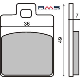 pastilles de fre orgàniques davanteres i posteriors per a moto 36x49x7 mm 225.100.300
