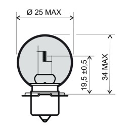 motor izzó 12v 20w p26s 246.510.432
