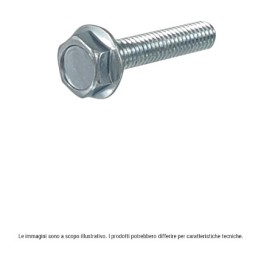 pack de 10 caragols de cap hexagonal amb brida galvanitzats m8x30 121.859.189