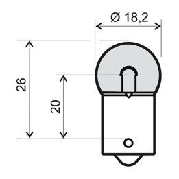 motor izzó 12v 5w ba15s 246.510.221