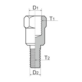 adaptateur de filetage pour rétroviseur m10 dx/sx 121.850.130
