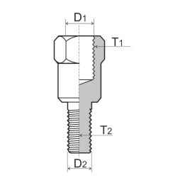 menetes adapter visszapillantó tükörhöz m8 dx / m10 sx 121.850.070