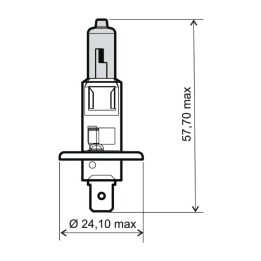 kék motor izzó 12v 55w h1 246.510.030