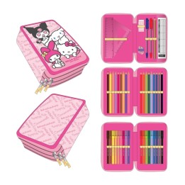 dreifach-federmäppchen hello kitty and friends 63126