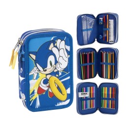 trojdielny školský peračník sonic the hedgehog 63114