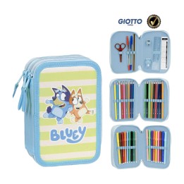 astuccio scolastico triplo bluey 33110