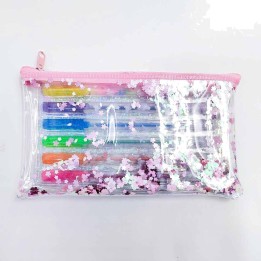 set mit füllfederhaltern mit gel-tinte hello kitty (6u)