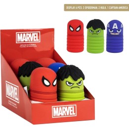 astuccio portatutto in silicone, modello assortito los vengadores avengers marvel 51114