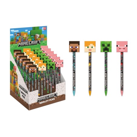 pen with assorted topper model minecraft