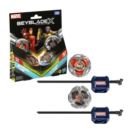 startpaket för stridstoppar med launcher, assorterad modell beyblade x marvel