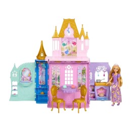 panenka s přenosným hradem disney princesas rapunzel