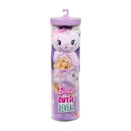 surprise doll with accessories barbie cutie reveal lazos dulces gatito lila