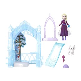 bewegliche puppe mit eisversteck für tiere disney frozen elsa