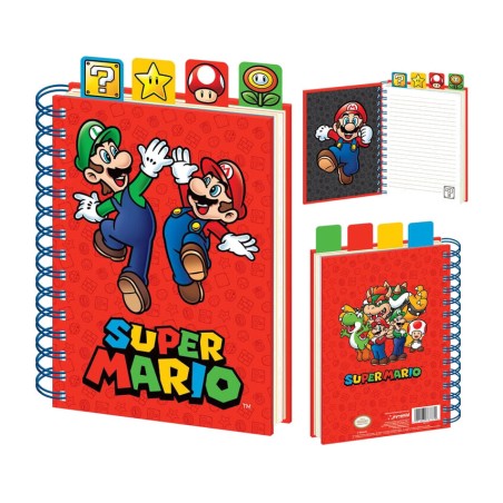 cuaderno a5 super mario