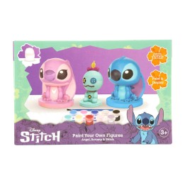 set mit 3 gipsfiguren zum bemalen disney stitch