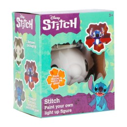 3d lamp to paint with paints and brush disney stitch