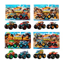 balení 2 hraček aut na demolici, model mix hot wheels monster trucks