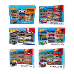 pakke med 10 legetøjsbiler, assorteret model hot wheels