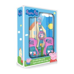 sada dětských digitálních hodinek a walkie talkie peppa pig