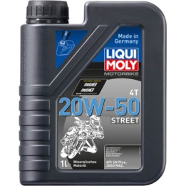 aceite de motor mineral de 4 tiempos street 4t 20w-50 1l