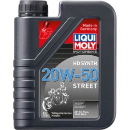 aceite de motor sintético de 4 tiempos street 4t 20w-50 1l