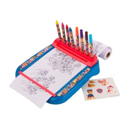 zeichenstation mit filzstiften und wachsmalstiften roll and go patrulla canina paw patrol