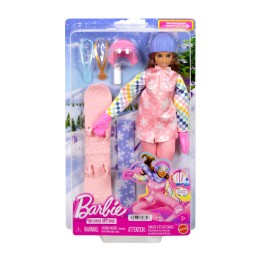 doll with snowboard barbie