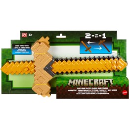 giocattolo trasformabile spada e piccone minecraft