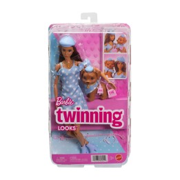latinskoamerická panenka s ladícím setem barbie twinning looks 7,7x19,5x32,5 cm