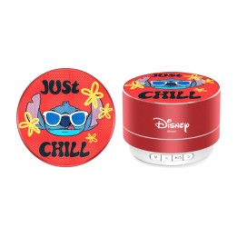 wireless portable speaker with fm radio disney stitch 3w 8x8x6,5 cm