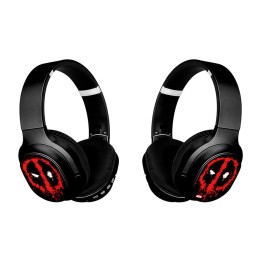 auriculares de diadema inalámbricos plegables con reproductor mp3 marvel deadpool bluetooth 5.0
