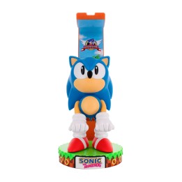 luxury illuminated command and mobile phone holder with figure cable guy sonic the hedgehog 20 cm