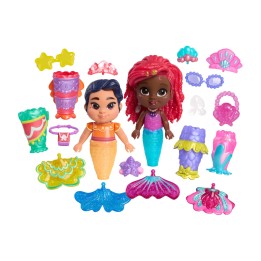 set de 2 muñecas disney la sirenita ariel y lucia 19 cm