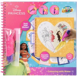 libro mágico para pintar con agua princesas disney 26,5x22,5 cm