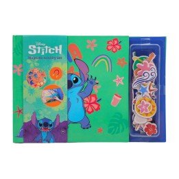 libro magnético con 29 pegatinas disney stitch