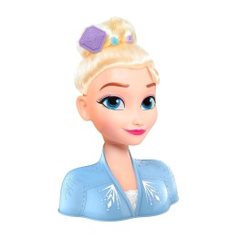 busto de muñeca para peinar con 14 accesorios disney frozen 2 elsa
