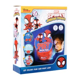 figura para pintar con luz led marvel spiderman