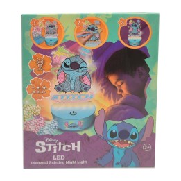 figura para decorar con diamantes y luz led disney stitch