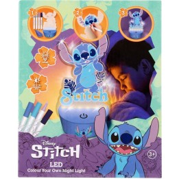 figura para colorear con rotuladores y luz led disney stitch