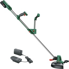 teleskop-akku-rasentrimmer mit akku und ladegerät universalgrasscut-18v-260 26 cm 2,0ah