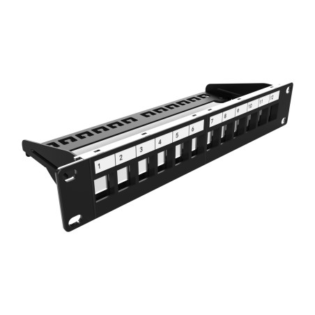 unloaded modular patch panel keystone-10" 1u